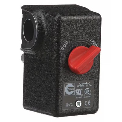Condor Usa Pressure Switch, Standard, DPST, 1 Ports, 1/4'' NPT, 20 to 105 psi
