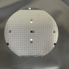 4 Inch Silicon Wafer Silver Hue Many Die And Test Areas