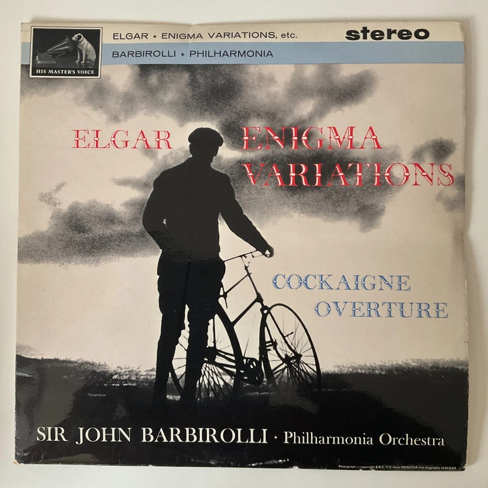 Elgar - Enigma Variations - Barbirolli HMV ASD 548 Cream Gold Label Vinyl LP EX - Image 2 of 4