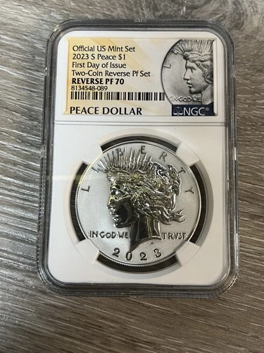 2023-S Proof Peace Dollar $1  NGC PF-70 S First Day of Issue