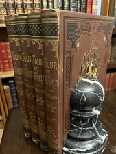1896 A Tour of The World Co. 4 Vols Complete Set Gravure Illustrated Travel VGC