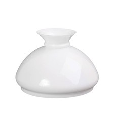 Lampenschirm Petroleumglas Ersatzglas Lampenglas Vestaschirm Glas Weiß Ø 189mm