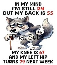 Sublimation Print In My Mind Wolf Ready To Press Heat Transfer