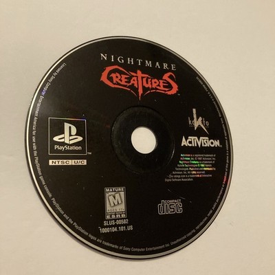 Nightmare Creatures (Sony PlayStation 1, 1997) PS1 DISK ONLY