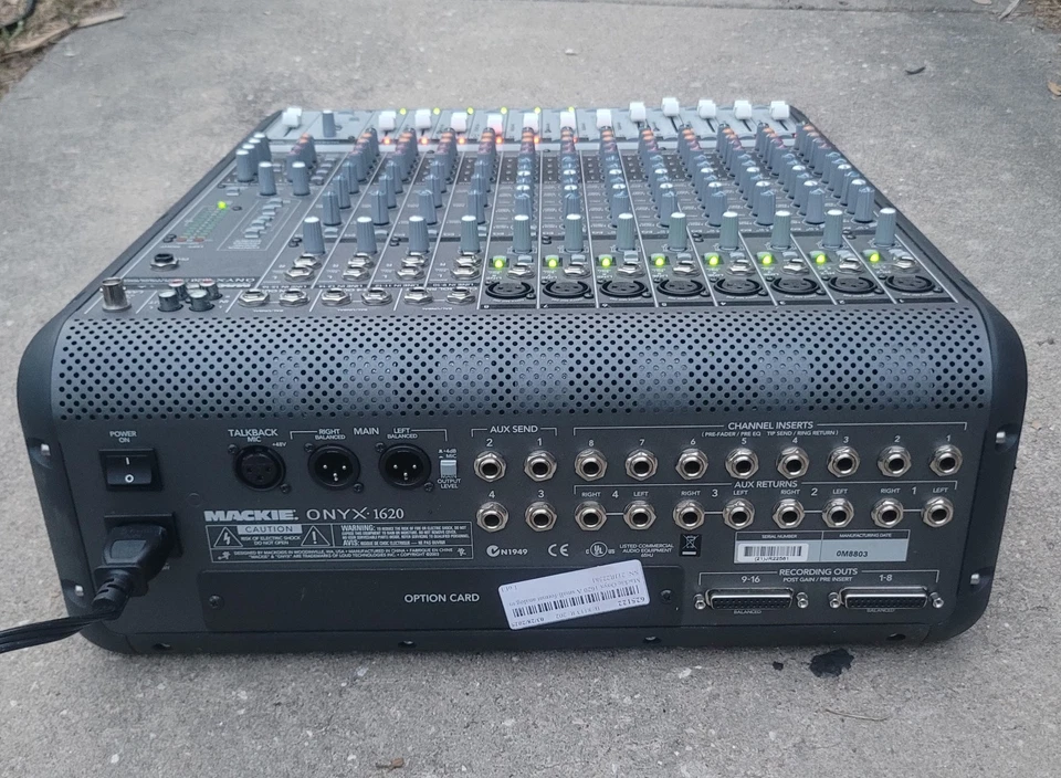 Mackie Onyx 1620 Mixer Onyx1620  Console Onyx-1620 - Image 2 of 4