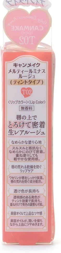 Té de leche de rosa CANMAKE Melty Luminous Rouge T02 3,8 g Foto 4 de 4