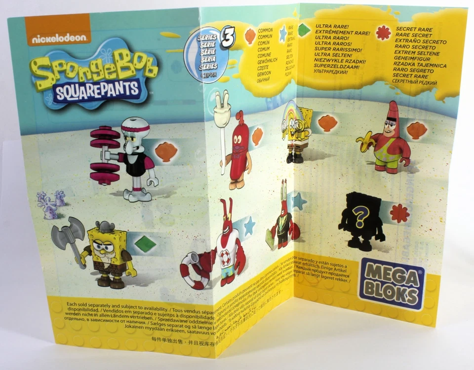 Mega Bloks Spongebob Squarepants Blind Bag Series 3 Secret Rare Chase Doodlebob - Image 4 of 4