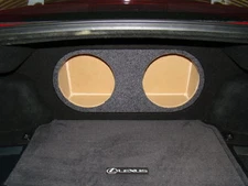 2006-2012 Lexus IS250 & IS350 2-12" Subwoofer Sub Box W/Ressed Face  (Ver.3)  