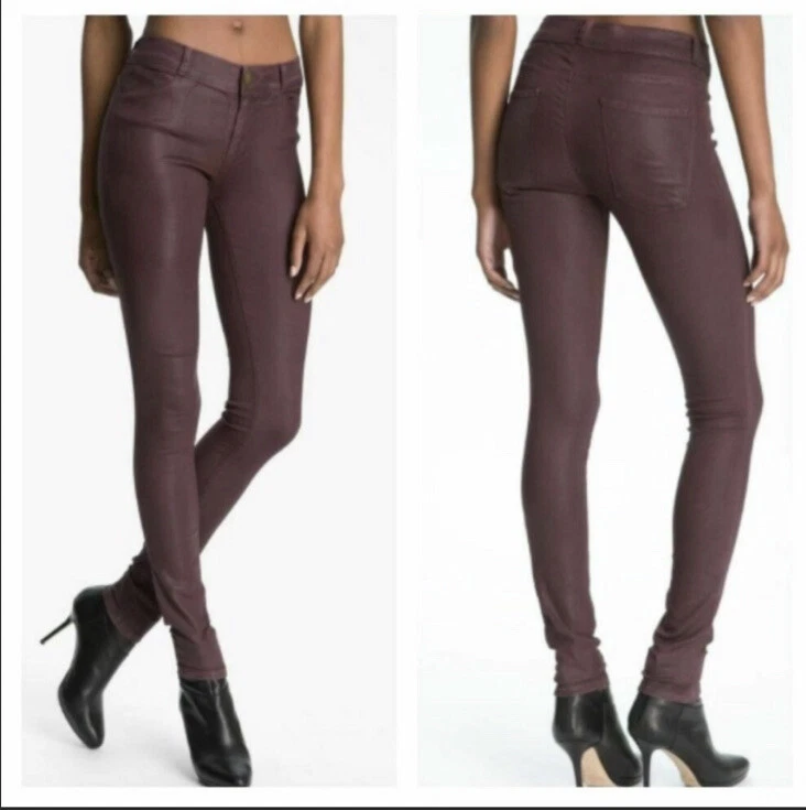Current elliott coated best sale jeans