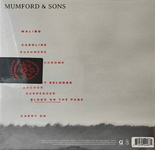 NEW MUMFORD & SONS - RUSHMERE Vinyl LP Glassnote GLS-0395-1 (2025) - Picture 2 of 3