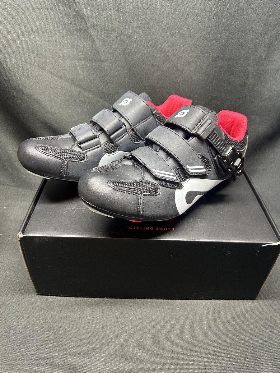 Black Cycling Shoes with Red Interior, Size EU41, Womens 10, Mens 8, NWOT, C1 Peloton Size 42 (US Men main image 4
