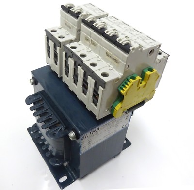 ELTRA NT 0,5-2-SA Trenntransformator Pri 450V Sec 230V 500VA 5SY41 MCB C2 C6