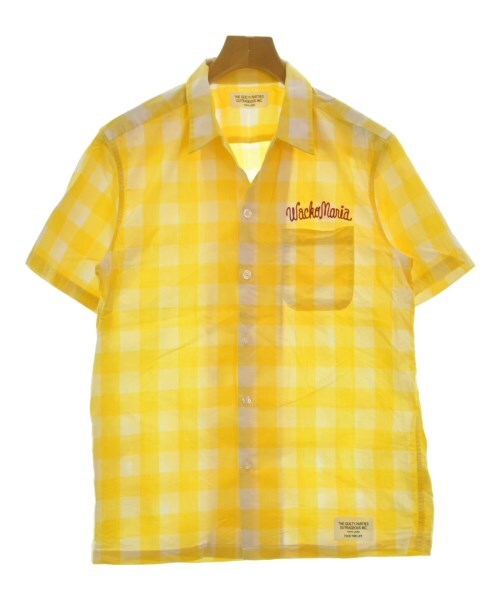WACKO MARIA Casual Shirt YellowxWhite(Check Pattern) L