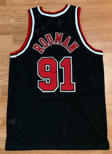 Nike Vintage Authentic Stitched Chicago Bulls #91 Dennis Rodman Jersey 48 L/XL - Picture 12 of 18