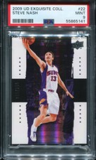 PSA 9 MINT 2009 UD EXQUISITE COLLECTION STEVE NASH #22 SUNS /199 65141 B205