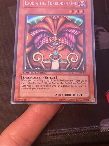 Exodia the Forbidden One MC1-EN001 Limited Edition Secret Rare MP - Picture 6 of 11