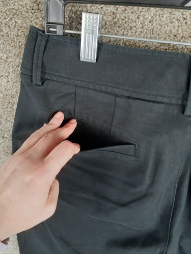 Eddie Bauer Blakely Fit Bootcut Trouser Pant Women 10 Tall Black Mid Rise Casual - Picture 4 of 13