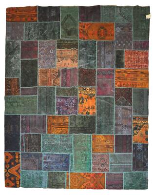 8x10' Multi-Colors Vintage Perssiaan Patchwork Rug 26054