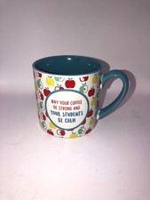 May Your Coffee Be Strong and Your Students Be Calm Coffee Mug Cup Teacher Gift