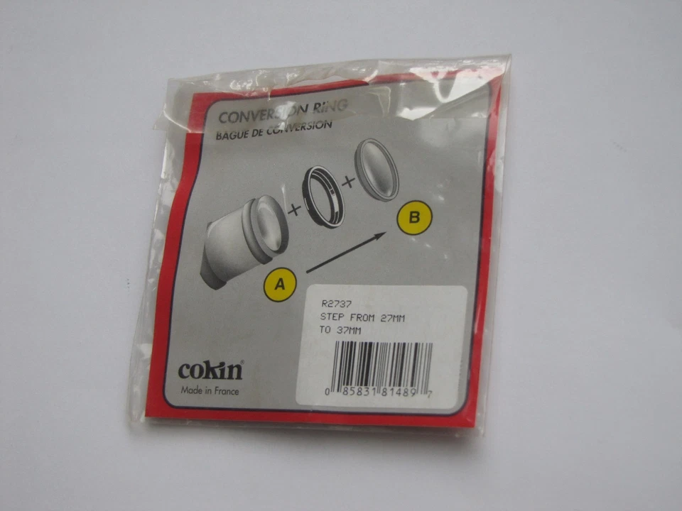 Cokin France 27-37mm Step-Up Stepping Ring 27mm Lens 37mm Filter 27-37 mm OEM - Image 2 of 3