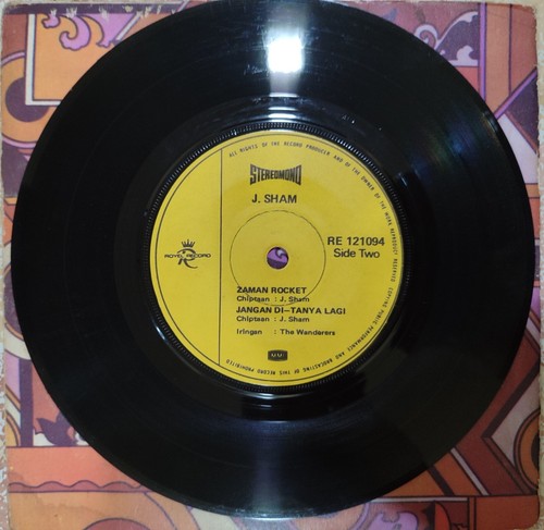 Malay 70s Band J. SHAM & The Wanderers 7" ep rock Funk psyche HEAR - Picture 4 of 4