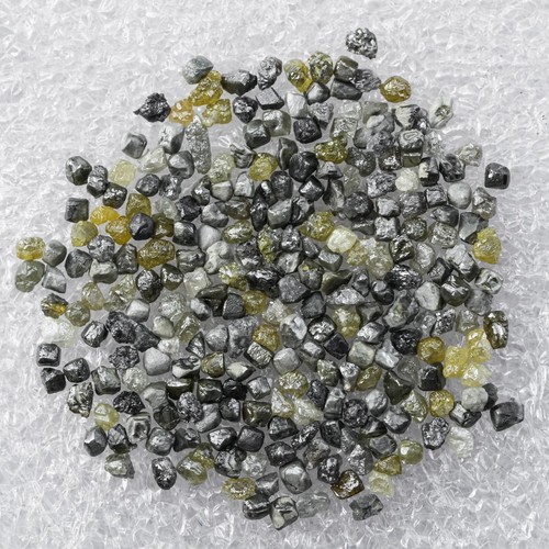 Black Yellow Green Mix Uncut Raw Rough Natural Diamonds 2 Ctw - Picture 14 of 20