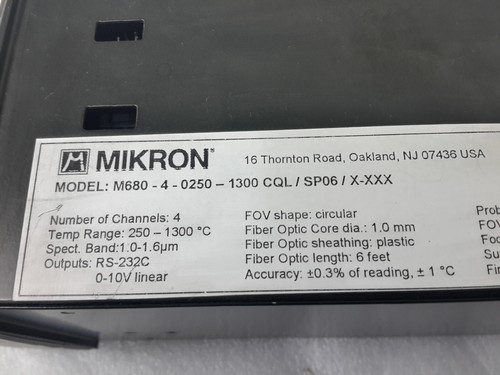 Mikron M680 4Kanal TEMPERATURREGLER M680-4-0250-1300 + Vollkabel - Bild 5 von 10