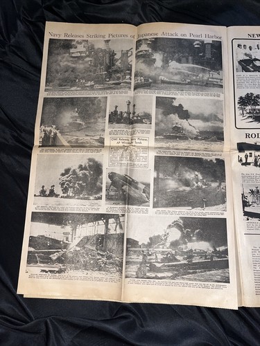 1941 Pearl Harbor Honolulu Star Bulletin 1st Edition 8 Page Newspaper REPRINT - Picture 8 of 12
