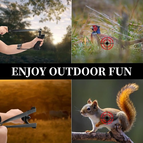 Steinschleuder Sportschleuder Schleuder Slingshot Stahlkugel Magnet mit Laser - Bild 11 von 12