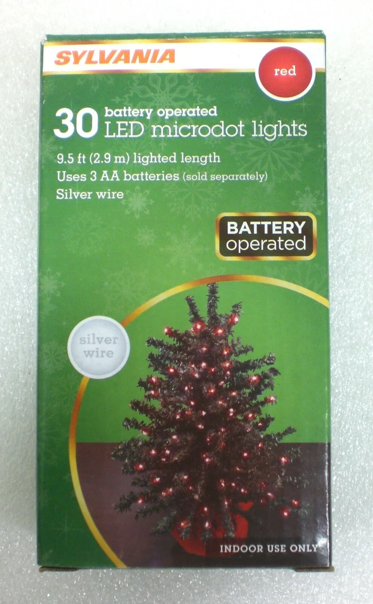 Sylvania battery operated led microdot lights deals