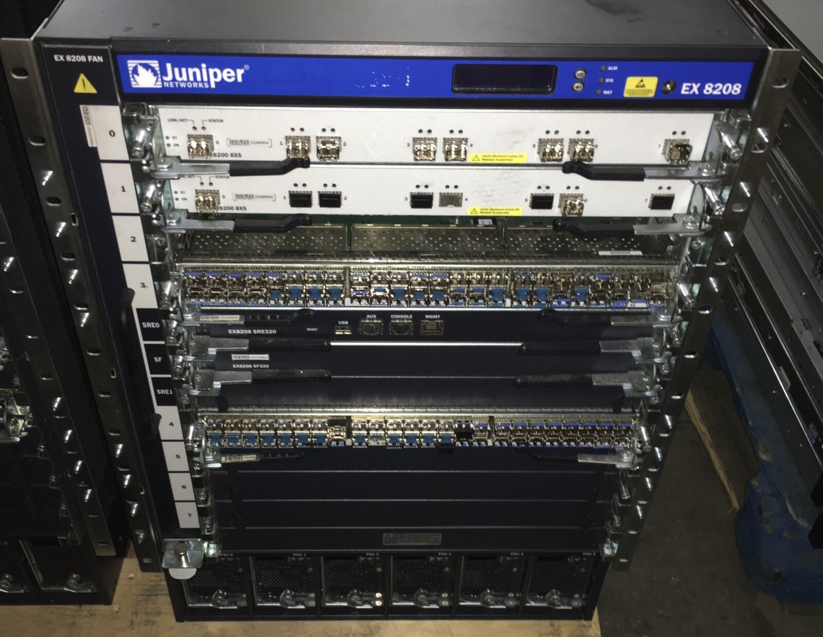 Juniper Networks EX 8208 750-024865 Switch Chassis w/ Modules | eBay