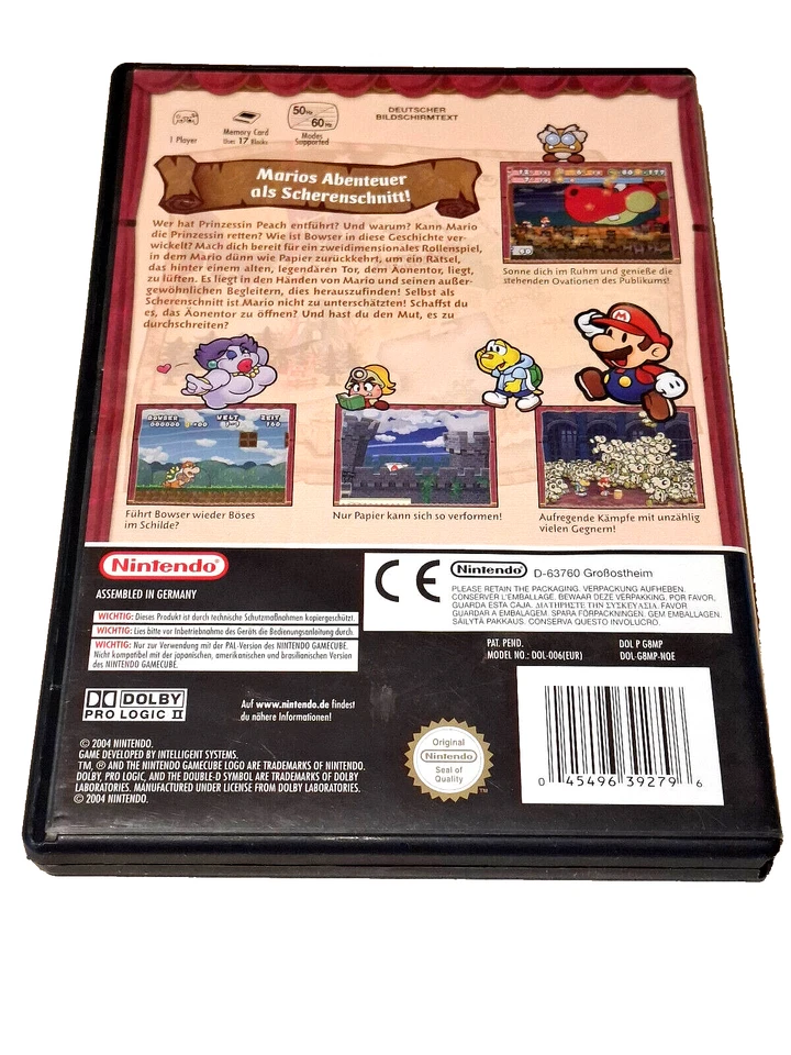 Nintendo GameCube Spiel - Paper Mario: Die Legende vom Äonentor (mit OVP)(PAL) - Bild 2 von 4