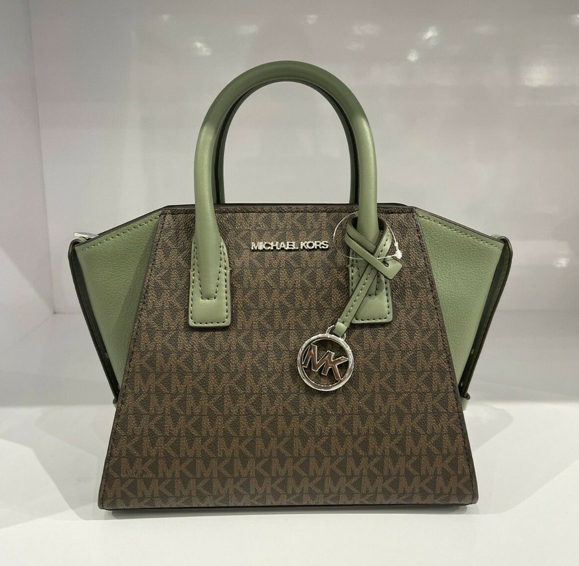 Michael Kors Avril Small Top Zip Satchel Shoulder Crossbody Bag | eBay