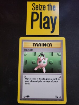 Pokémon TCG 1x SP 1st Edition Recycle - Fossil (61/62) x1 [Listing 1/3]