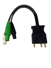 Male 100 Amp 125V Stage Pin To 3 Female Camlock Snake Bite Hubbell Stagepin