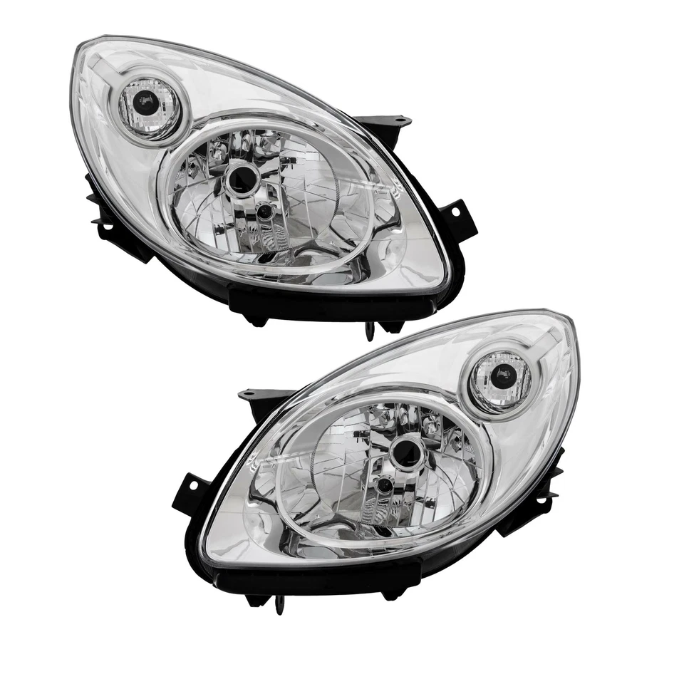 Scheinwerfer für Set (rechts & links) Renault Twingo II 2 Bj 07-12 chrom H4