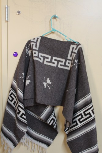 Wool Traditional Western Contemporary Poncho *USED Size in Desc*
