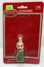 Dickens Collectables Christmas Village Accessory WOMAN FIGURINE Dollhouse F15