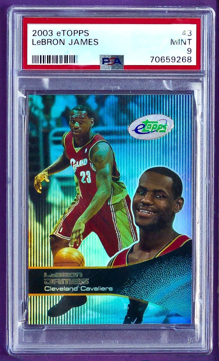 LeBron James 2003 eTopps ROOKIE PSA 9