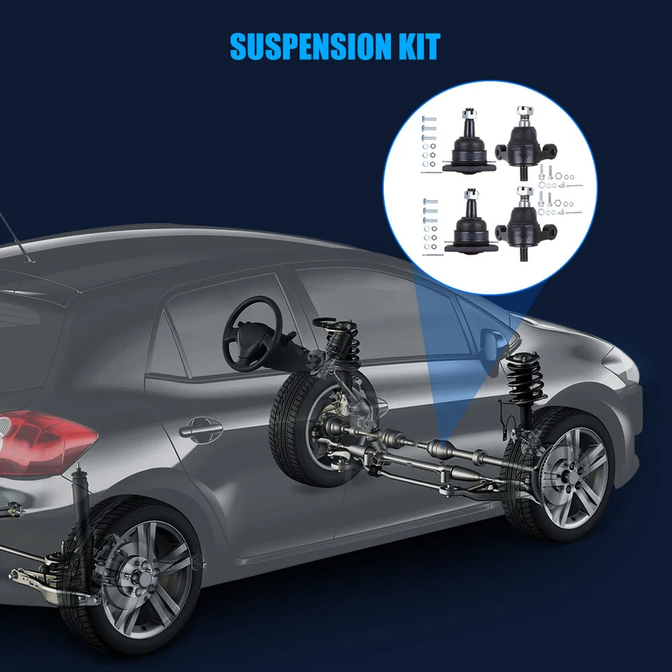 4pcs Front Upper & Lower Ball Joints Kit For 1959-1970 Chevrolet Impala - Image 2 of 4