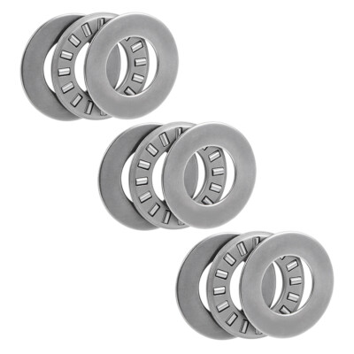 3pcs TC815 Thrust Needle Roller Bearings with Washers 1/2'' Bore 15/16'' OD 5/64''