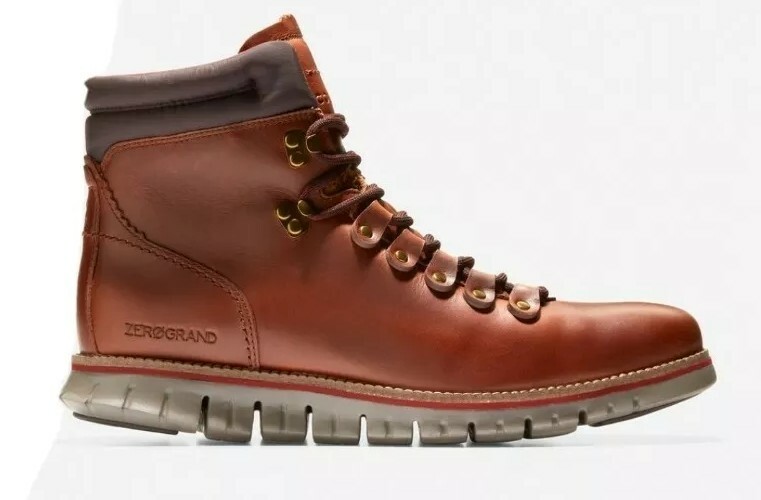 Cole Haan Zerogrand Hiker Mens 11 M Boot British Tan Leather Waterproof C33471 Cole Haan Zerogrand Hiker Boot British Tan Leather  main image 2