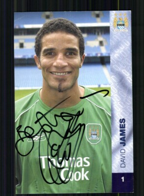 David James Autograph Card Manchester City Original Signed + A 245399