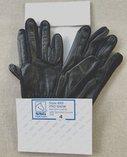 SSG -Pro Show Gloves  Child Size A4 - Black  Reinforced Leather - Spandex Gusset
