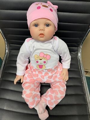 Ziyiui 22  Doll Soft Silicone Vinyl Handmade Real Girl  Baby Toddler*BOX TATTY *