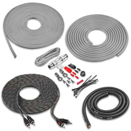 Belva BAK42BK Complete 4 Gauge 2-Channel Car Amplifier Installation Wiring Kit - Afbeelding 1 van 13