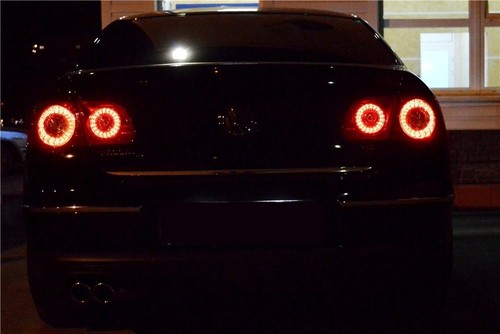 VW Passat B6 3C2 3C5 Extra Park and Turn Tail Lights LED rings Skyline style - Picture 2 of 12