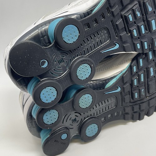 Nike Shox Remix III Sneakers Uomo 11 Bianco Blu Nero Pelle Maglia Scarpe 33151 - Foto 21 di 23