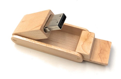 Boîte Pliage en Véritable Bois Cadeau Funny Clé USB Div Capacité - Afbeelding 3 van 22