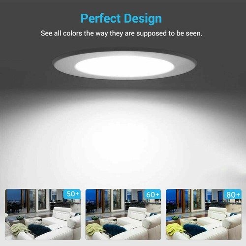 Dimmable LED Panel Downlight Recessed Ceiling Light 3W 5W White Black Bulbs RC - Picture 10 of 14